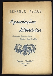 Imagem de Fernando Pessoa - APRECIAÇÕES LITERÁRIAS